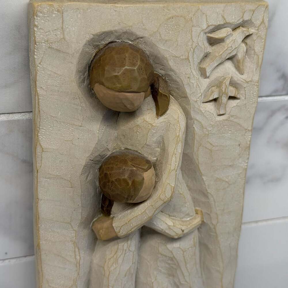 Willow Tree Mother & Daughter Birds Plaque Wall Hanging, Birthday Mother’s Day